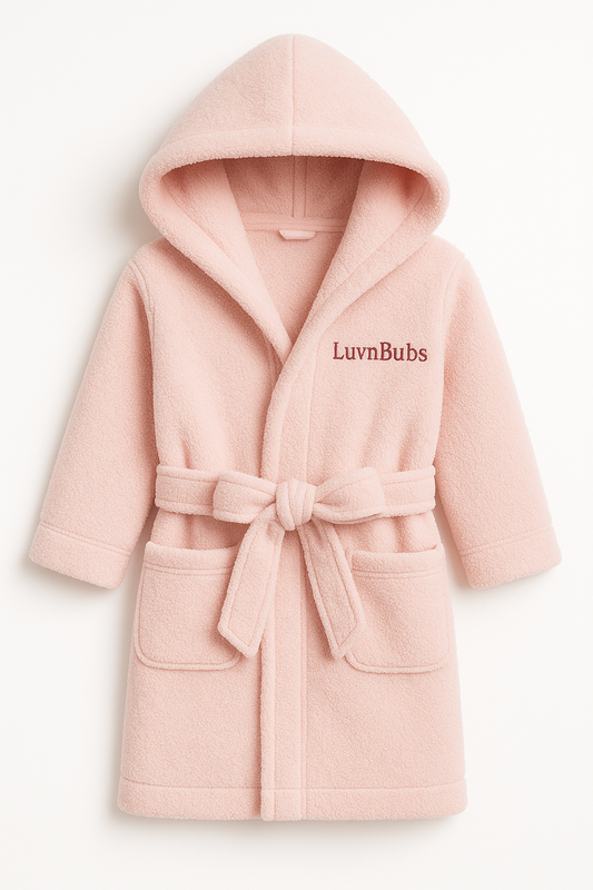 LuvnBubs Plush Hooded Bath Robes